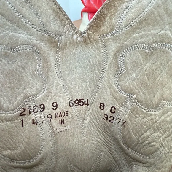 Ralph Lauren Selene Lucchese Red Western Boots 8C - Picture 7 of 15